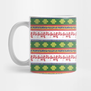 Tibetan Prayer Wheel - 5 Elements Palette Mug